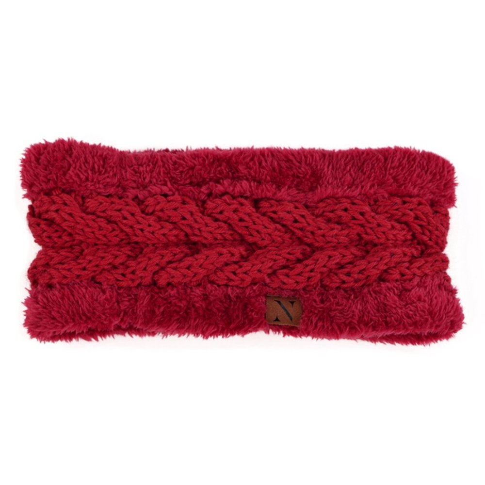 Nollia Women's Thick Fleece Lined Knit Winter Head Band